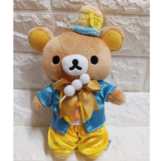 日本拉拉熊15週年紀念懶懶熊 S號 鬆餅帽禮服裝懶熊