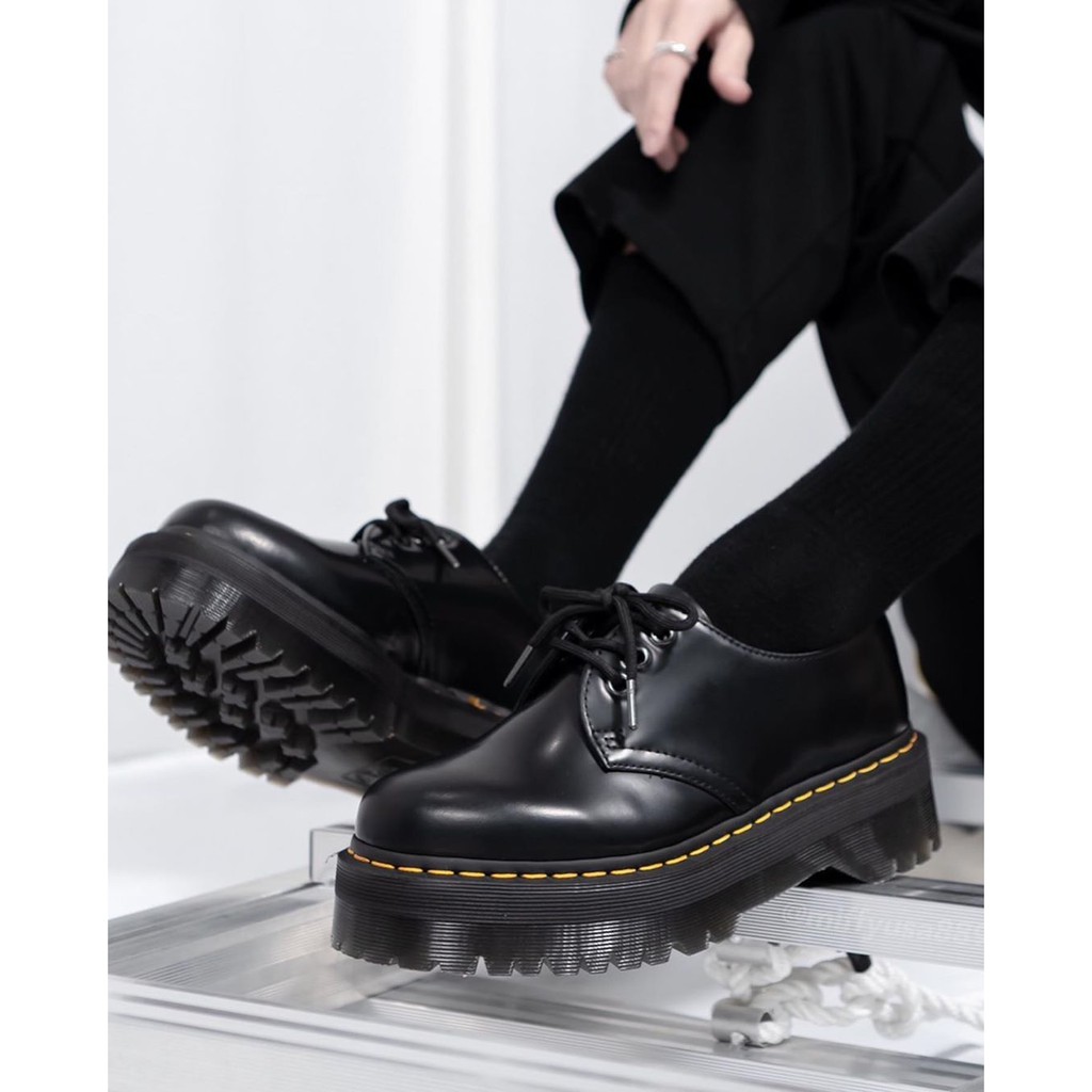 *米菲美國* Dr. Martens Quad Smooth 1461 馬丁 馬汀 三孔 厚底 硬皮 黑色