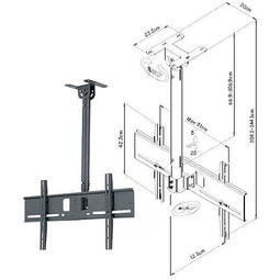 【祥禾科技】CMC-011(32~60)吋適用 懸吊式掛架 懸吊式電視架 天吊型吊架 伸縮旋轉懸掛架 電視壁掛架施工