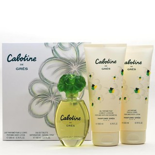 【超激敗】 Gres Cabotine 清秀佳人 女性淡香水 禮盒 香水 100ML 身體乳 200ML 沐浴膠 200