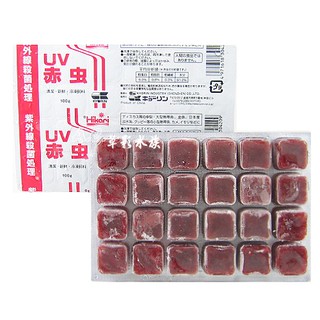 【AC草影】Hikari 高夠力 UV冷凍無菌赤蟲24小塊（100g） 【一份】 日本進口 高品質紅蟲 魚蝦飼料