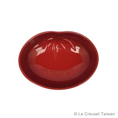 【珮珮雜貨舖】全新《LE CREUSET》田園蔬果系列 陶瓷番茄造型盤(小) 蕃茄盤 櫻桃紅