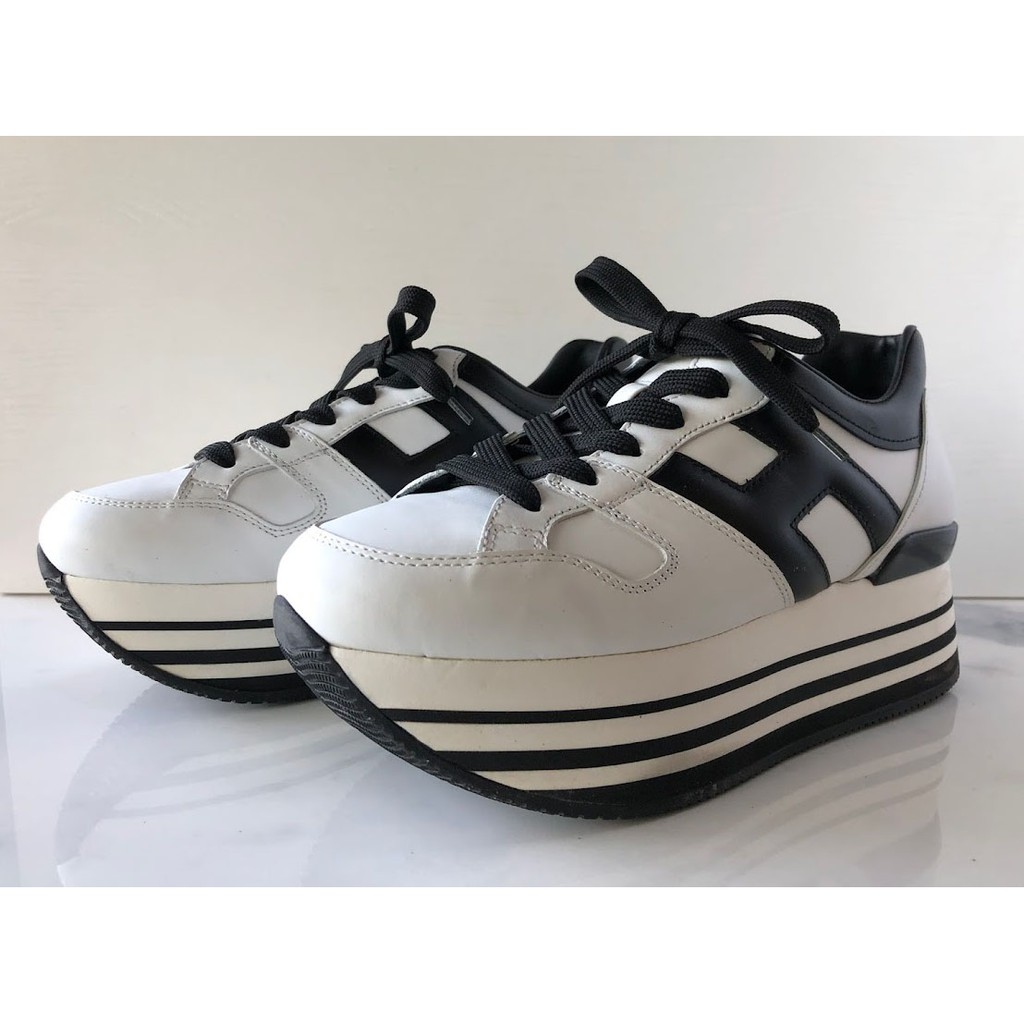 ▲米寶小小販售鋪▲HOGAN Maxi H222 白色厚底鞋