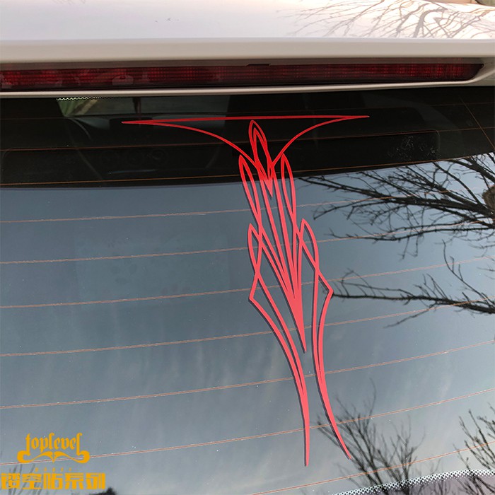 【現貨】
鏤空車貼 復古細條紋線條手繪機車美式肌肉車漆面裝飾玻璃貼紙