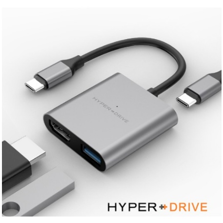 台灣公司貨 HyperDrive 3-in-1 USB-C Hub 多功能集線器 USB-C HDMI