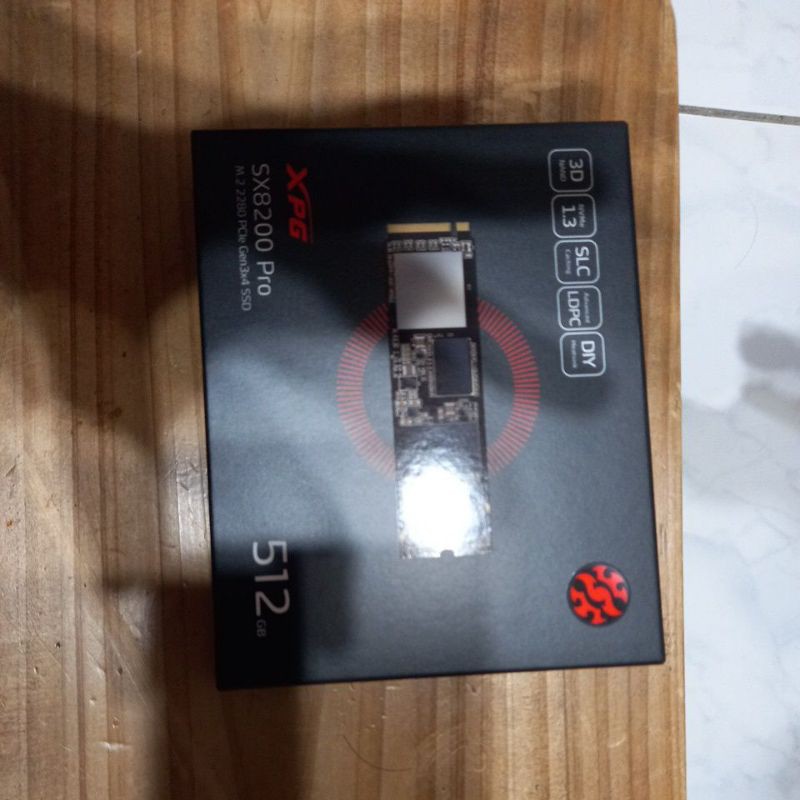 全新的威剛 SX8200 Pro 512Gb固態硬碟