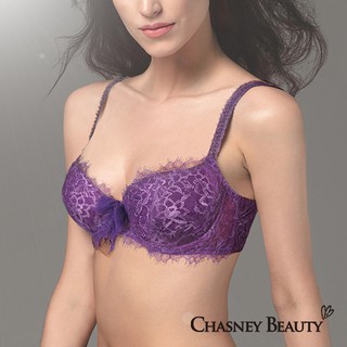 Chasney Beauty情定巴黎睫毛蕾絲內衣B-D(紫)