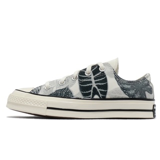 Converse 帆布鞋 Chuck 70 Low 米白 灰 雨林植物 低筒 觀葉 男女鞋 【ACS】 A00483C