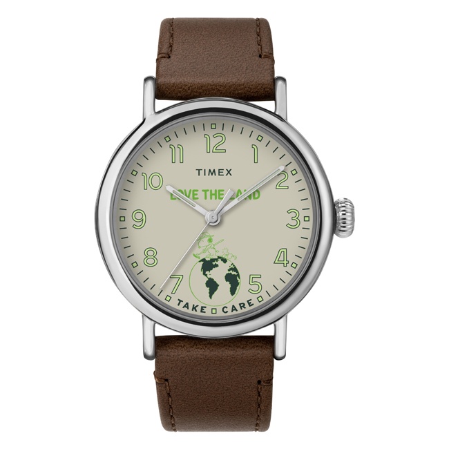 【TIMEX】天美時 x SNOOPY 限量聯名系列 環保愛地球手錶 (米x咖 TXTW2U32800)