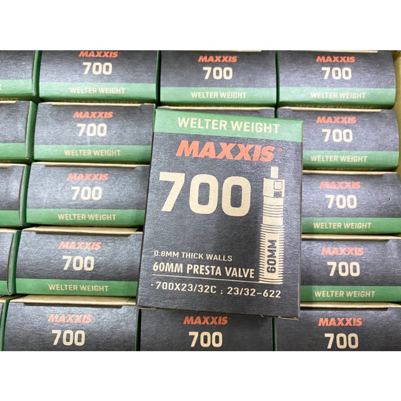 三重新鐵馬 MAXXIS 瑪吉斯700X23/32C 60mm (法式氣嘴內胎) 可拆氣嘴 700*23c 25c
