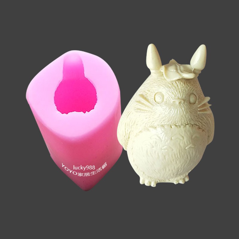 3D立體龍貓矽膠模具 翻糖模 巧克力模 手工皂模 車載香薰石膏模 蠟燭模 卡通模具 烘焙手模具 翻糖工具