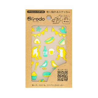 Irodo繽紛布貼 免熨斗布用轉印貼紙 蛙野餐 萊姆黃 檸檬綠 文鶴書店 Crane Publishing