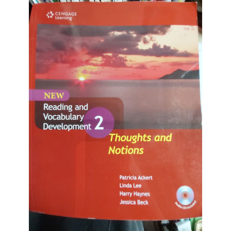 Reading and vocabulary development 2 thoughts and notions