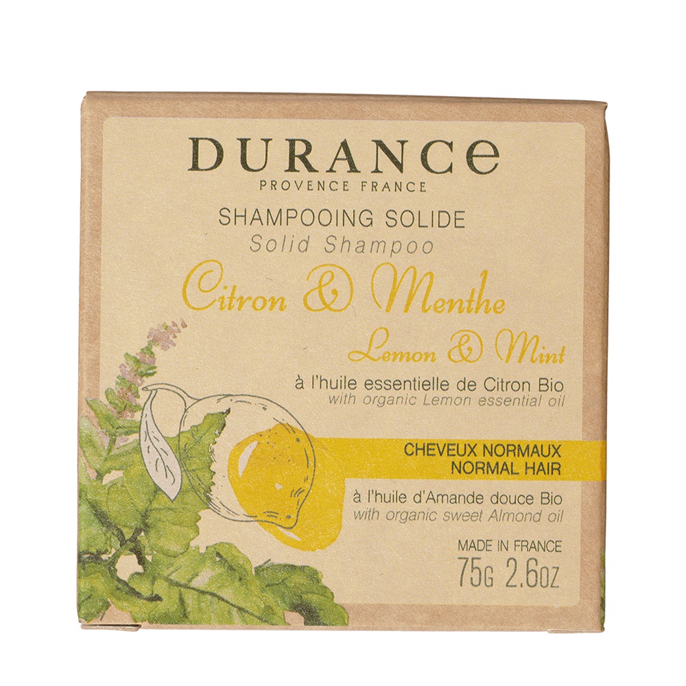 法國 Durance 朵昂思 薄荷檸檬洗髮皂 75g (DU075)