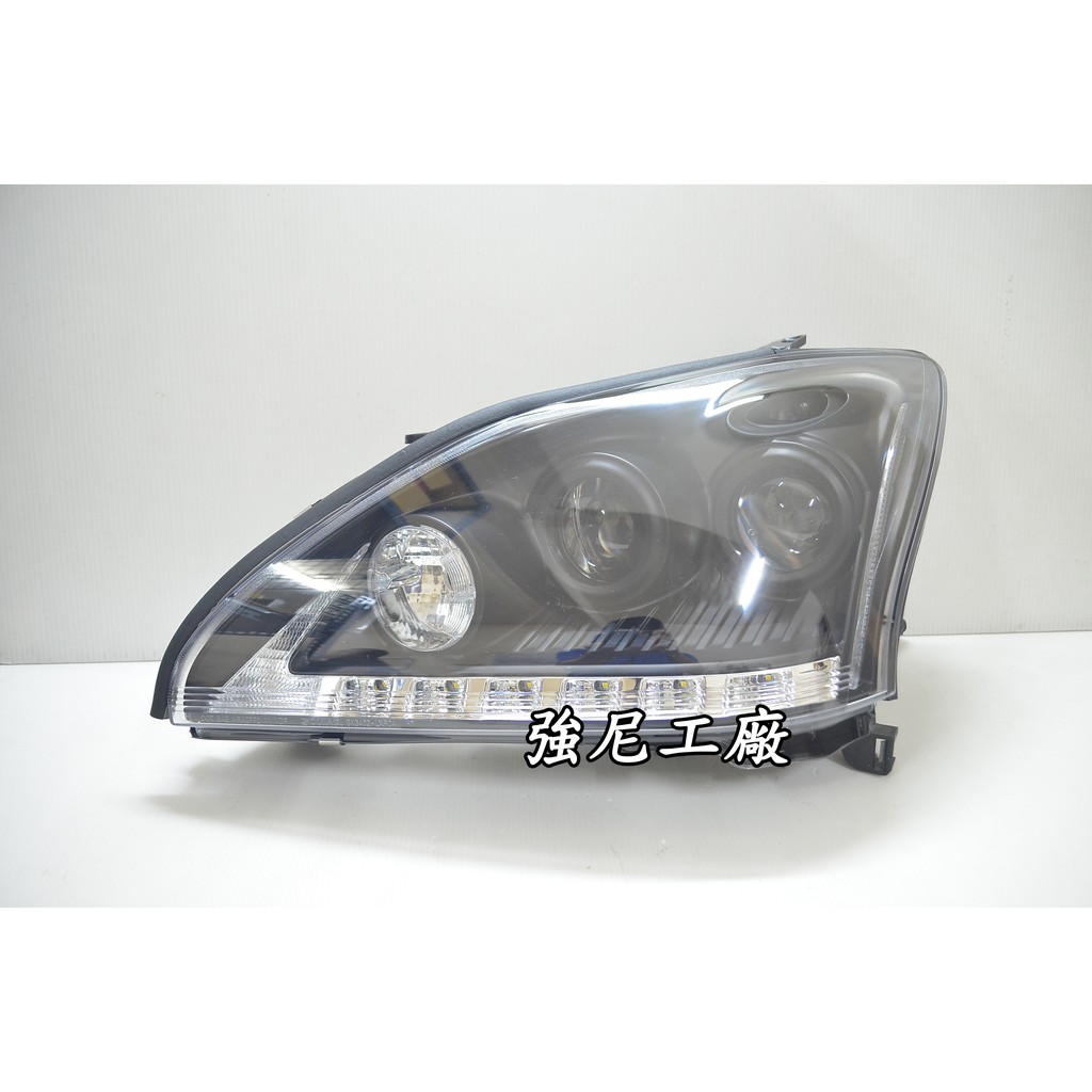 全新凌志 LEXUS RX330 03-09年 HID 黑框 魚眼 LED 日行燈 DRL 大燈