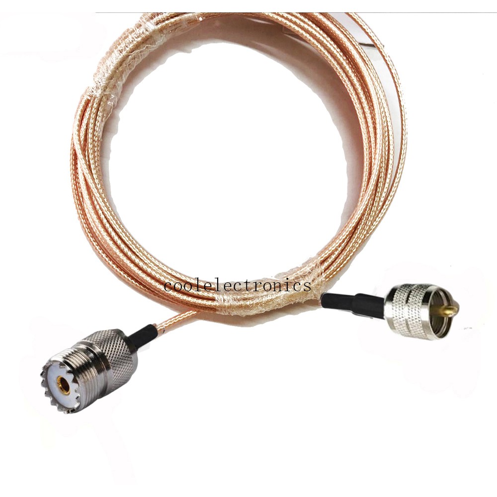 Uhf PL259 公對 UHF SO239 母連接器 RG316 尾纖電纜 RF 同軸電纜 15cm 20cm 30c