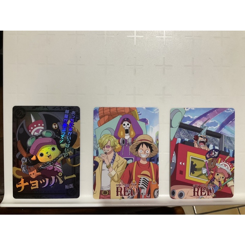 【二手僅拆封】海賊王電影版 劇場版 航海王電影版 紅髮歌姬 RED卡包 閃卡 喬巴 快閃店 滿額特典 月亮獅子 扇子