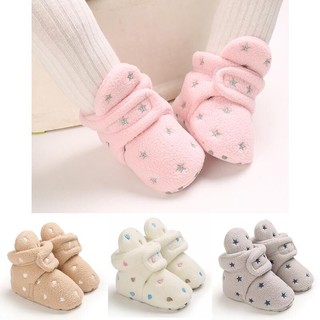 韓國東大門秋冬新款保暖嬰兒鞋0-1歲魔鬼氈寶寶鞋3-6-12個月男女童鞋加厚學步鞋