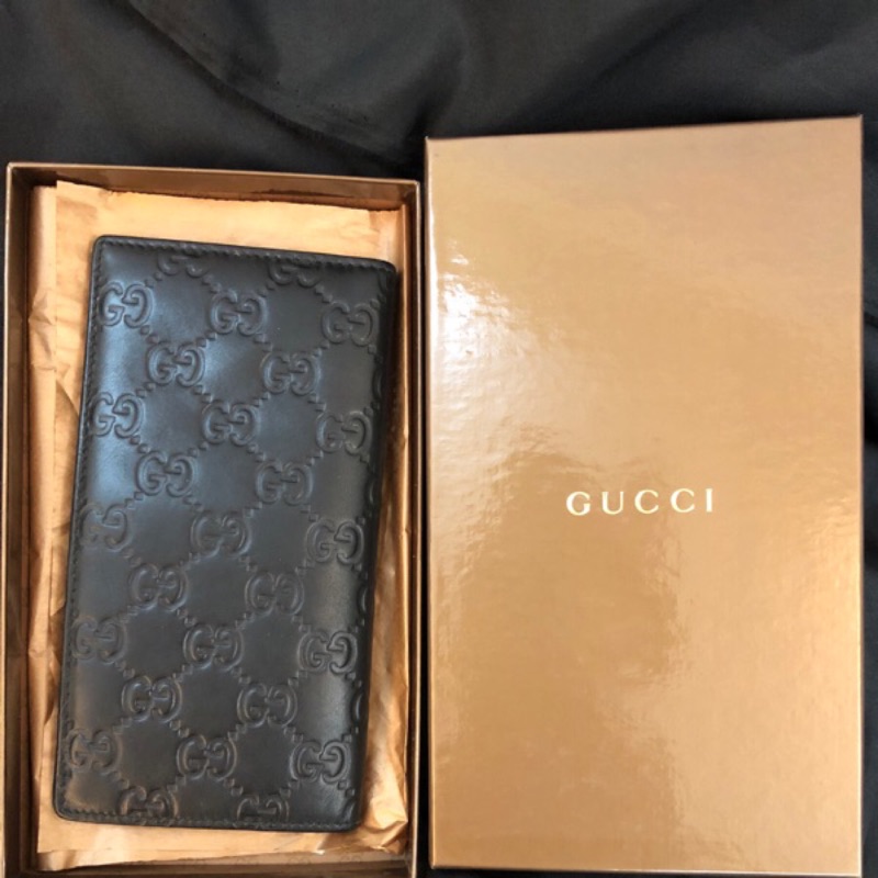 Gucci印花logo男用長夾