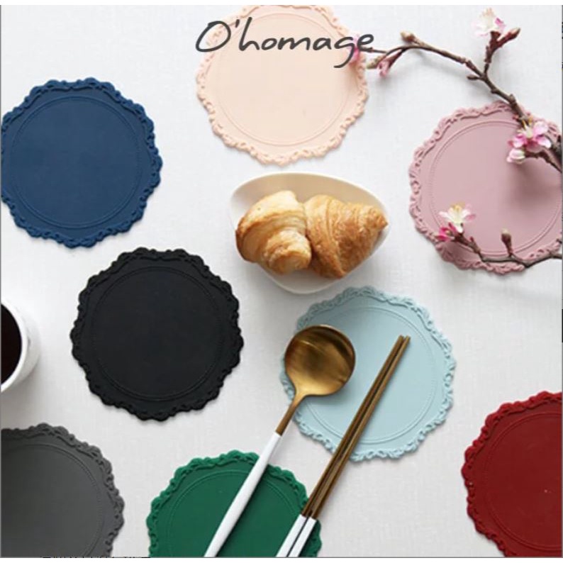 韓國 Ohomage 有機矽膠杯墊- 多種顏色可選  生活儀式感 杯墊 送禮推薦