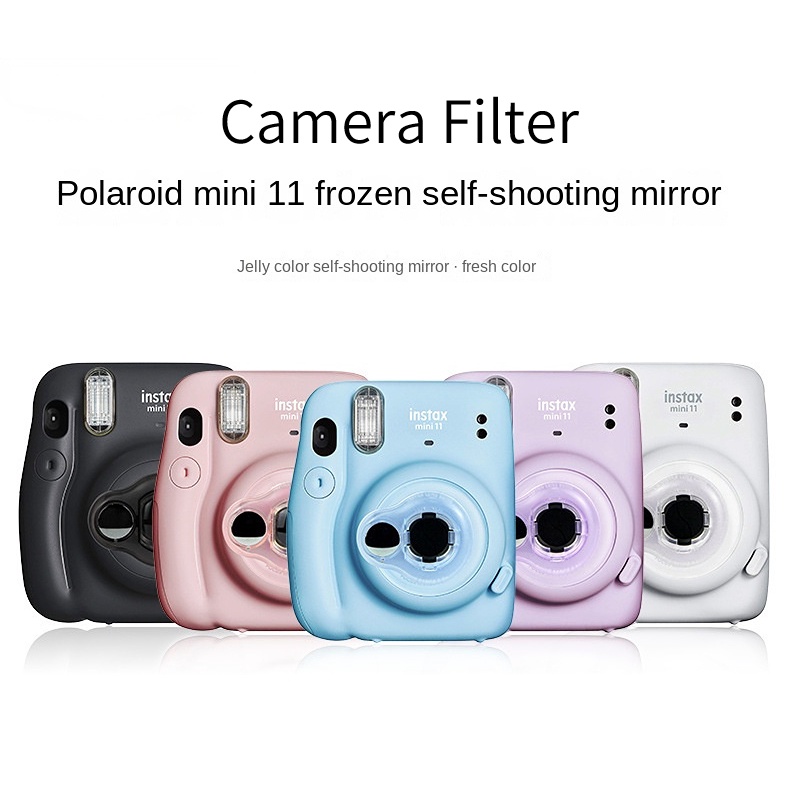Instax Mini 11 相機濾鏡相機彩色自拍鏡透明彩色特寫攝影鏡