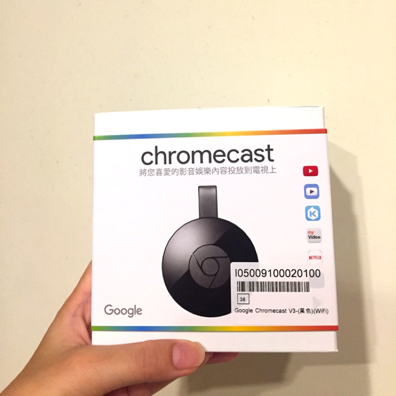 Google Chromecast V3 電視棒(黑色)