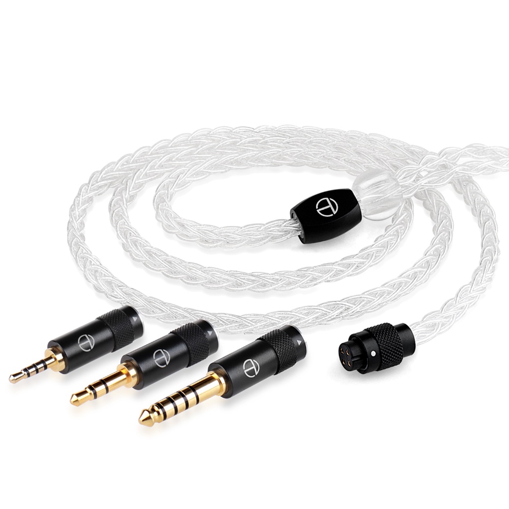 Trn T3 PRO 8 芯純銀升級電纜 2.5 / 3.5 / 4.4MM, 帶 MMCX / 2PIN 連接器耳機線