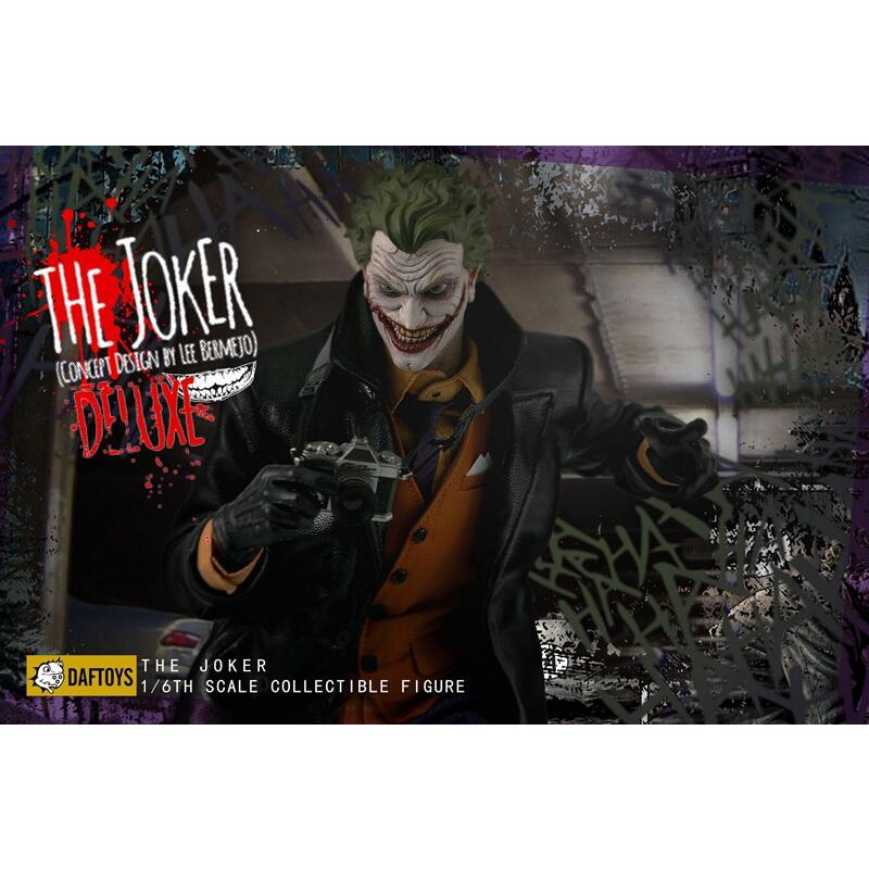 DAFTOYS Bermejo Joker DC 漫畫 致命玩笑 蒼白騎士之死 蝙蝠俠 詛咒 小丑 非 HOTTOYS