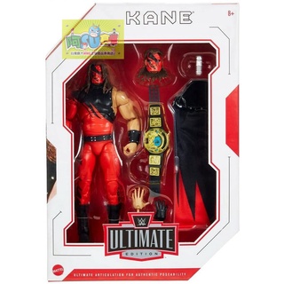 ☆阿Su倉庫☆WWE摔角 Kane Ultimate Elite Figure 大紅色殺人機器終極精華版人偶公仔附腰帶