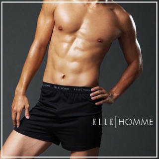 ELLE Homme （限量）吸濕排汗平口褲/四角褲(100元）M.L.XL
