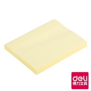 【Deli得力】 便條紙76x101mm/100張-黃色(A00452) 台灣發貨
