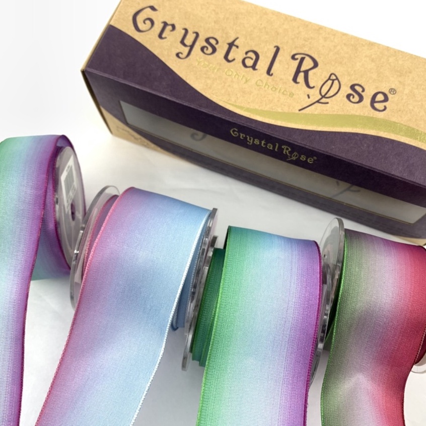 【Crystal Rose緞帶】DIY手折玫瑰/海洋之星 緞帶組合/4入  >>送燙金收納禮盒