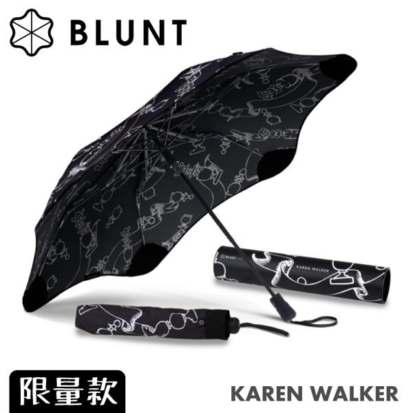BLUNT 保蘭特 Karen Walker 聯名限量版 折傘《復古西洋棋》/BLT-KW/摺疊傘/自動傘/悠遊山水