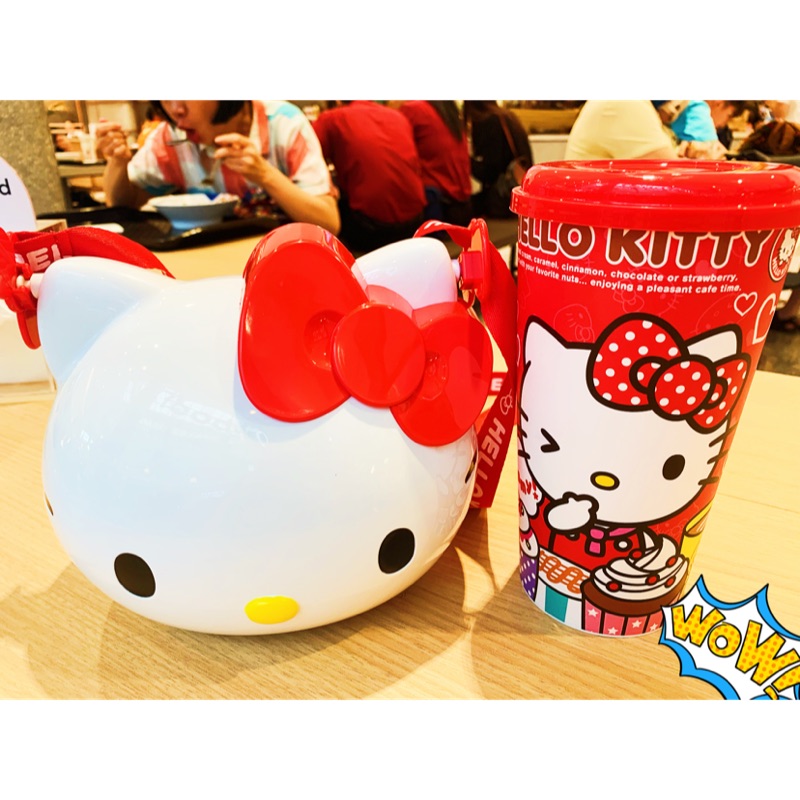 泰國🇹🇭電影院限量kitty爆米花桶🍿️➕飲料杯