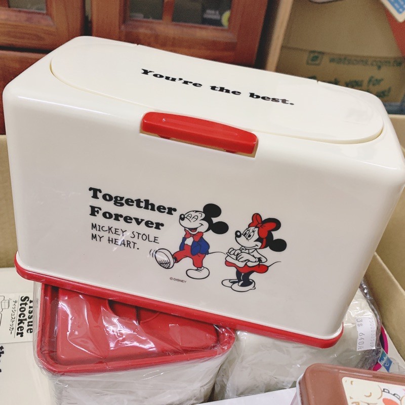 9.日本迪士尼Disney復古米奇米妮口罩收納盒