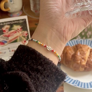 sunbee 現貨 正韓 笑臉珠珠手鍊 S55