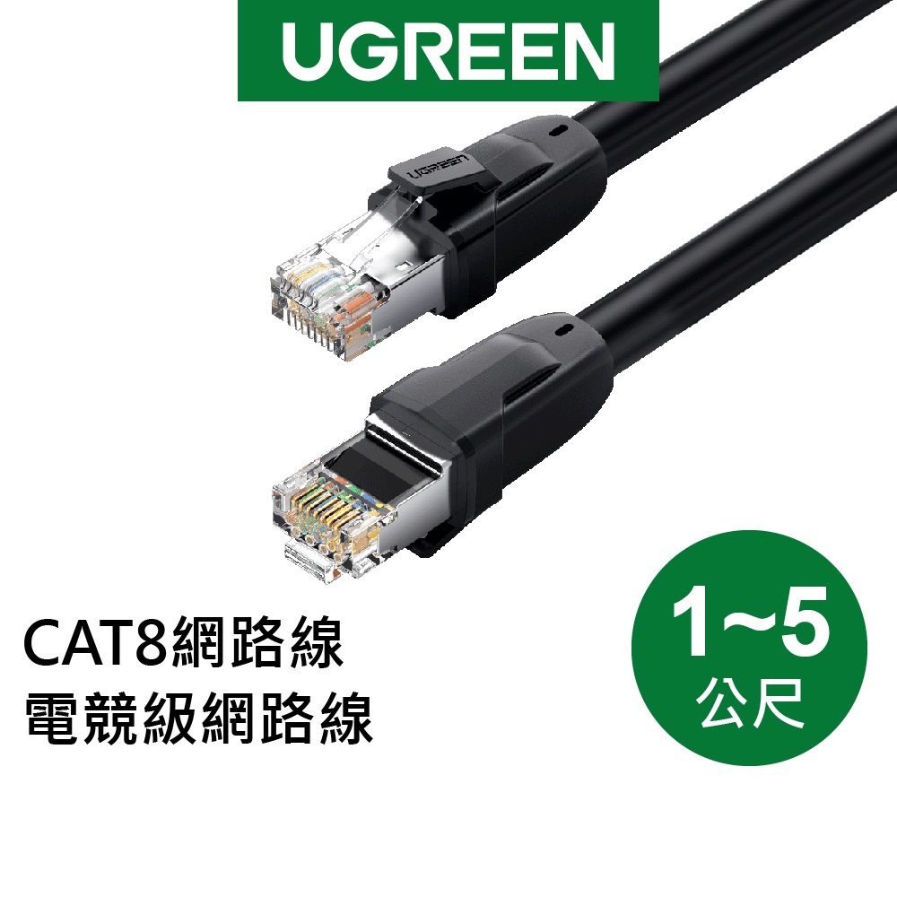 【綠聯】 CAT8 網路線 25Gbps 電競級 (1-5公尺)