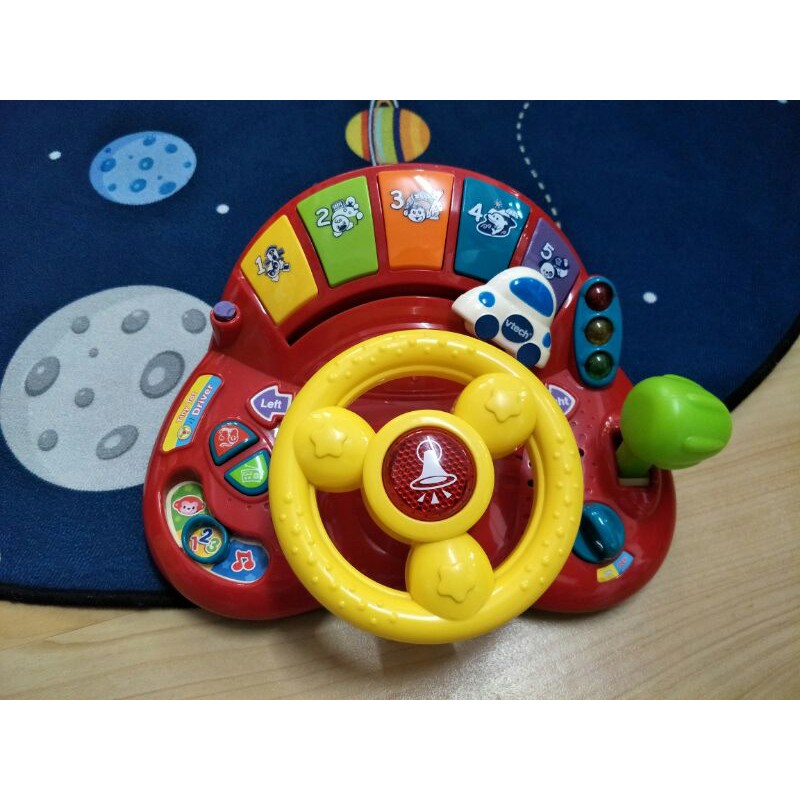 【Vtech】歡樂學習方向盤/聲光玩具