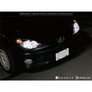 【高雄亮點】Peugeot 206 GLC 汽車大燈 GTR GLC 魚眼大燈 LED魚眼 車燈 汽車魚眼 寶獅 客製化