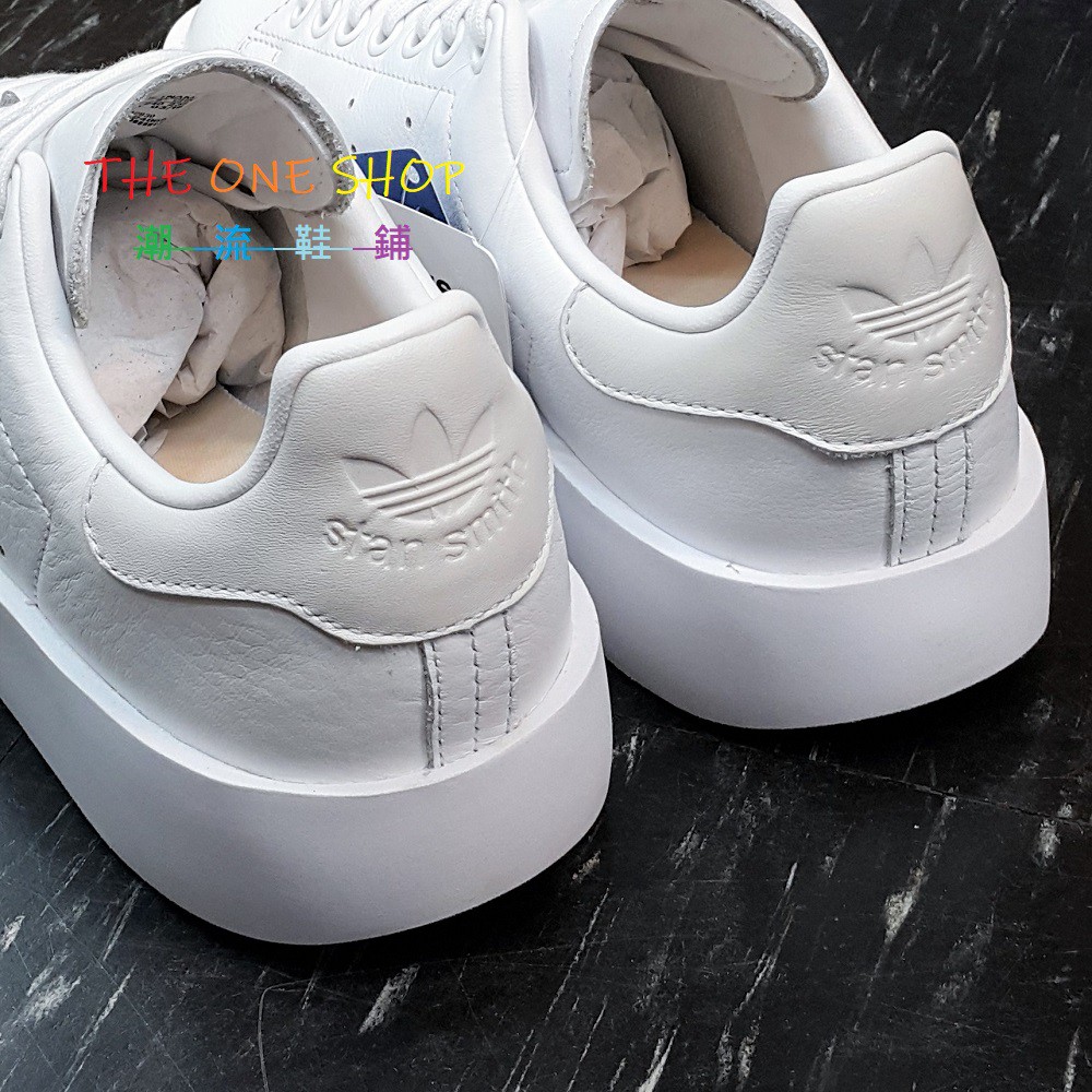 TheOneShop adidas STAN SMITH 愛迪達厚底小白鞋白色全白增高皮革CQ2830 | 蝦皮購物