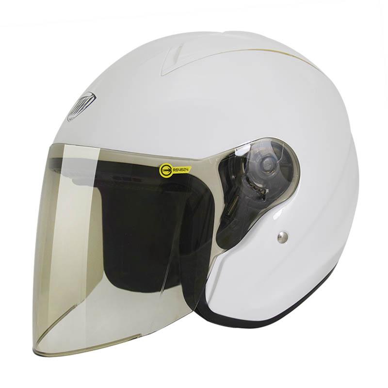THH T500N 素色 白色 大殼 大頭圍 內襯可拆洗 半罩安全帽