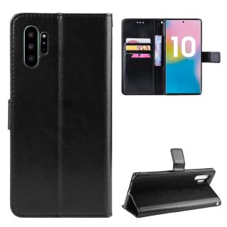 時尚瘋馬紋 三星 Galaxy Note 10+ 錢包款 手機殼 Note10 掀蓋 保護殼 掛繩 翻蓋皮套