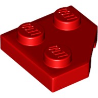 LEGO 6173961 26601 紅色 2x2 45° 切角 薄板