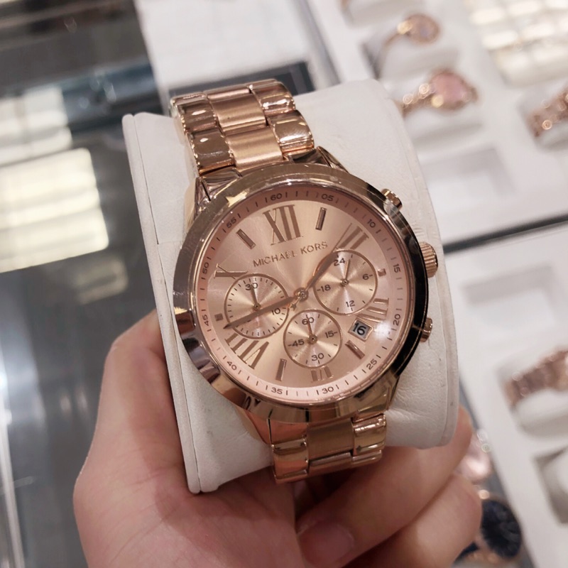 [美國代購正品🇺🇸] Michael Kors MK三眼 經典款 羅馬數字 女款 玫瑰金手錶 預購
