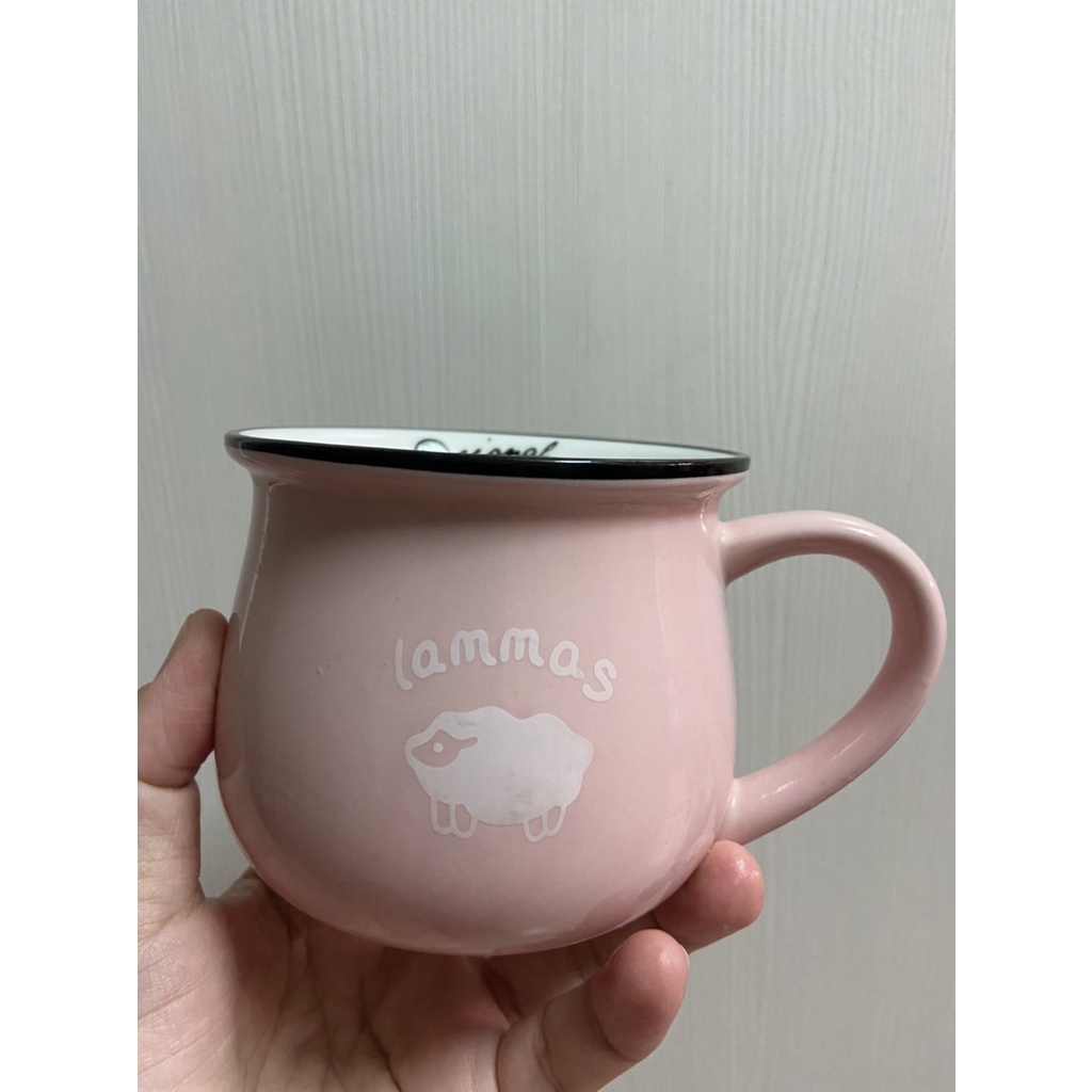 (全新)日本製signal ceramics  zakka風粉紅色陶瓷馬克杯  綿羊