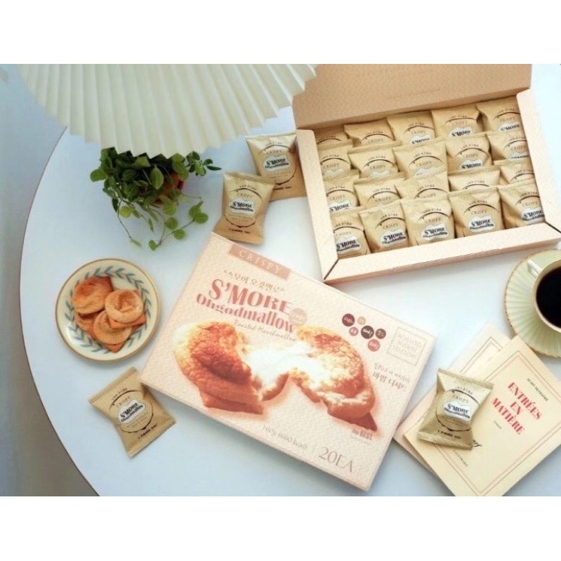 韓國🇰🇷S’MORE OHGODMALLOW-低糖低卡棉花糖脆餅 20入/盒