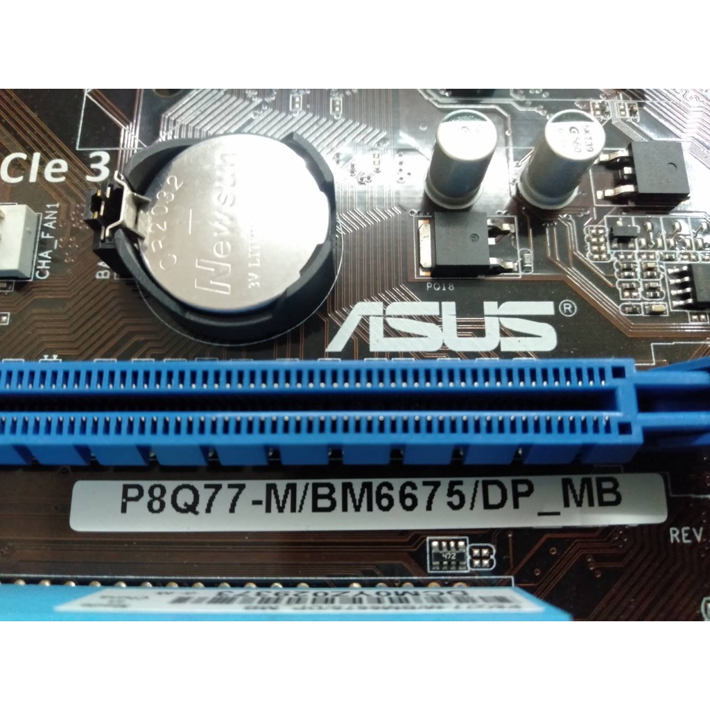 二手華碩 ASUS P8Q77- M/BM6675/DP_MB D3主機板 +I5-3570 CPU*1 (保固1個月)
