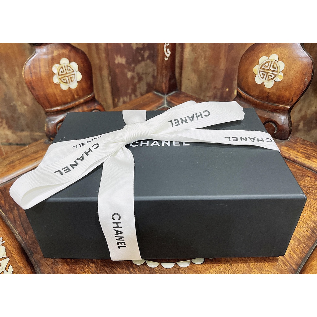 【二手名牌紙盒】香奈兒 Chanel 精品專櫃紙盒- 紙盒+緞帶 正品 禮物盒