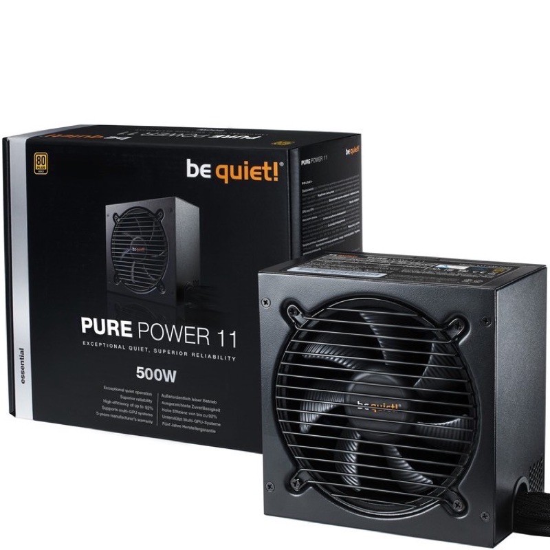 【Be quiet!】PURE POWER 11 80PLUS 金牌 500W/600W/700W 電源供應器