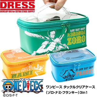 《DRESS》聯名海賊王 草帽海賊團成員 一套3入置物袋 EVA收納袋 中壢鴻海釣具館 日本正品 限量
